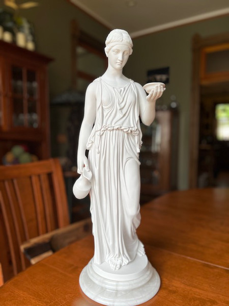 Hebe statue Goddess of Youth reproduction alabaster sculpture replica